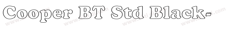 Cooper BT Std Black字体转换